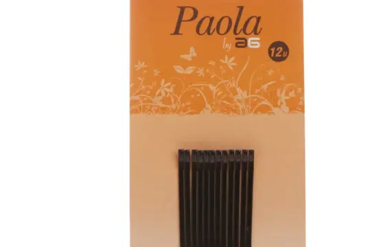Asuer Horquilla Con Bolita 5cm Negro Paola 12uds